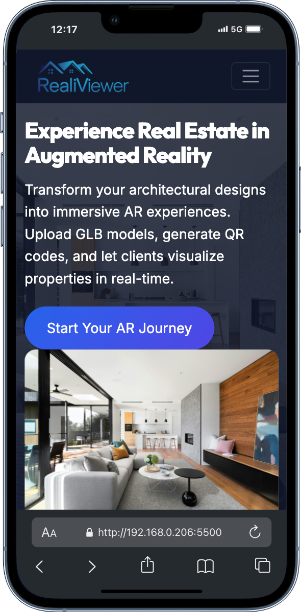 RealiViewer App Screenshot